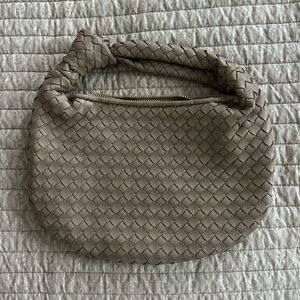 Melie Bianco Drew Recycled Vegan Top Handle Bag In Taupe